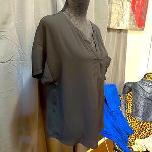 Lush Silk V-neck Blouse